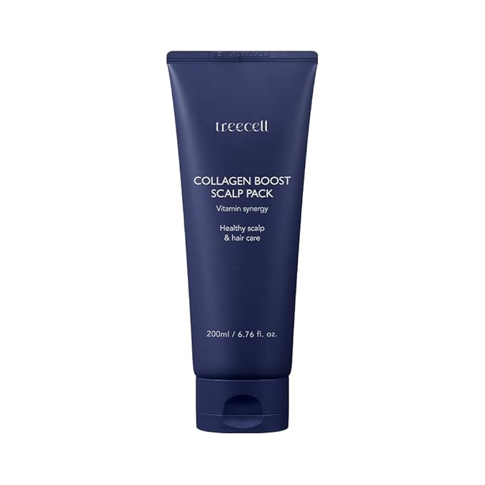 Treecell Collagen Boost Scalp Pack 200ml (6.76 fl. oz.) | Vitamin-Infused Collagen Treatment for Hair Growth | Strengthening & Scalp Repair | Paraben-Free, Sulfate-Free