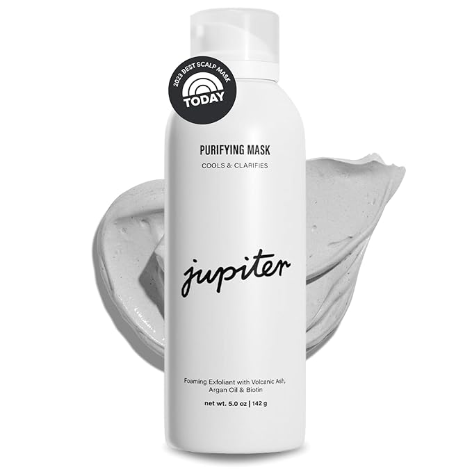 Jupiter Scalp Mask, Volcanic Ash for Exfoliation and Oil Absorption, Weekly Reset for Dry Itchy Scalp, Color Safe, Sulfate-Free, Vegan, Natural Fragrance, Unisex, 0.14 kg, 5 fl oz