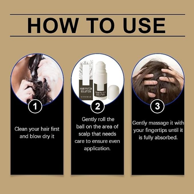 Scalp Roll On Gel Treatment, Nourishing Soothing Hair Care Serum, Lightweight Hydrating Massage Roll On for Daily Use