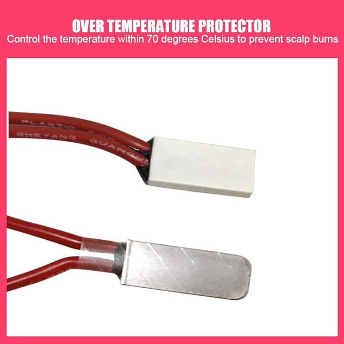 Electric Hair Heating Hat Household Hot Oil Treatment Hat, Hair Thermal Treatment SPA Nourish Care Hat with Adjustable Temperature, Soft PU Material Deep Conditioning Heat