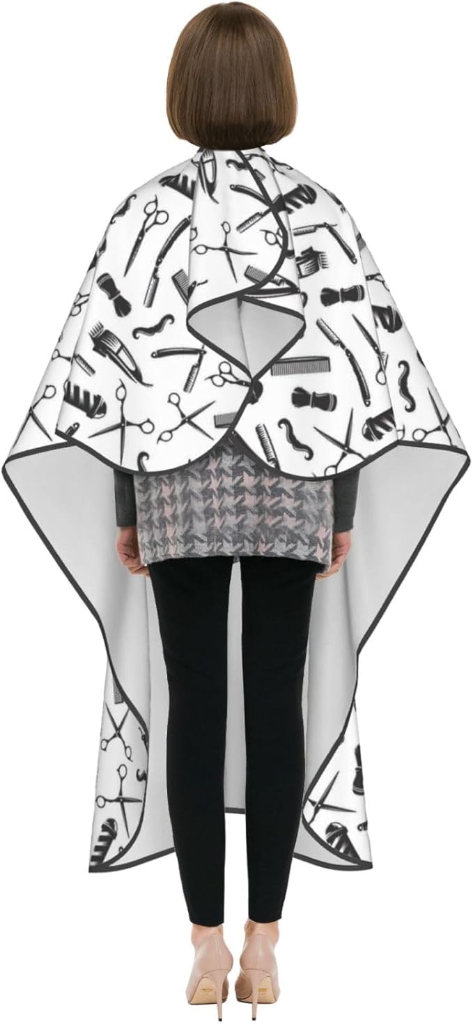 Custom Barber Cape for Men Personalized Salon Cape Hair Capes for Hairstylist Hair Cutting Apron for Barbershop