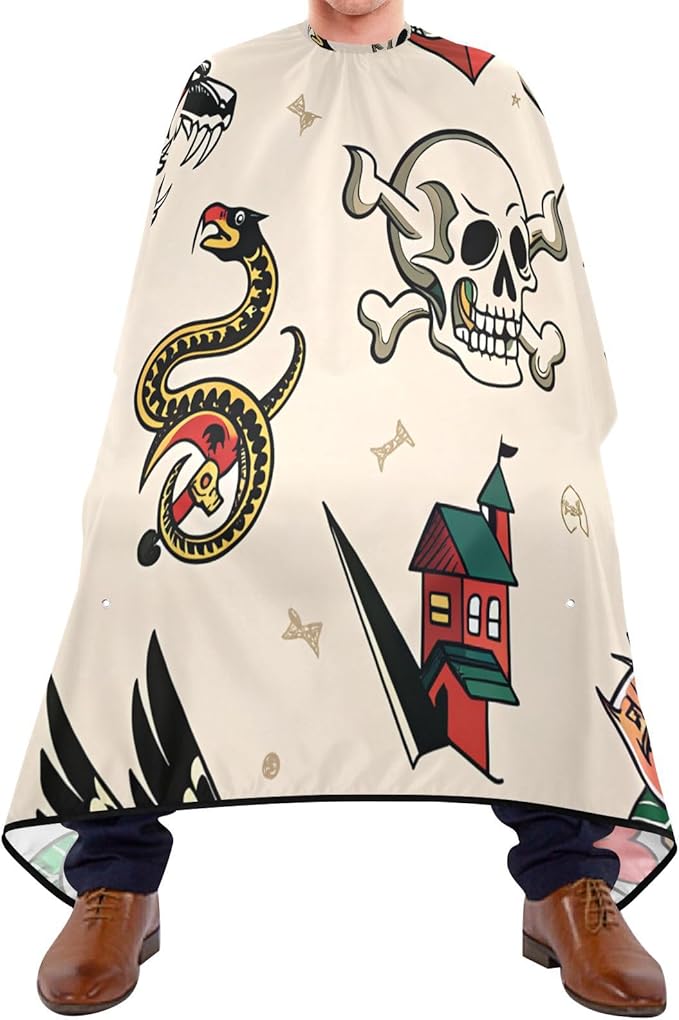 Kigai Hair Cutting Cape for Men & Women Waterproof Professional Barber Cape with Adjustable Closure Snap