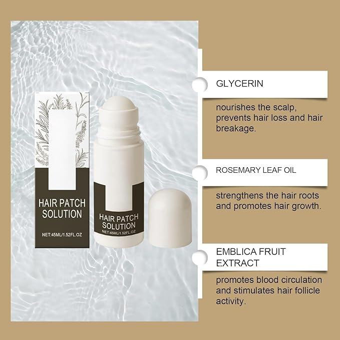 Scalp Roll On Gel Treatment, Nourishing Soothing Hair Care Serum, Lightweight Hydrating Massage Roll On for Daily Use