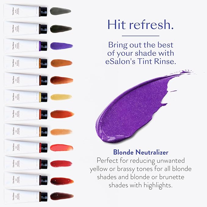 eSalon Color Depositing Hair Color Balancer Treatment - Tint Rinse Hair Toner & Enhancer - Professional-Grade Mask - Apply with Shampoo & Conditioner Mask (Blonde Neutralizer)