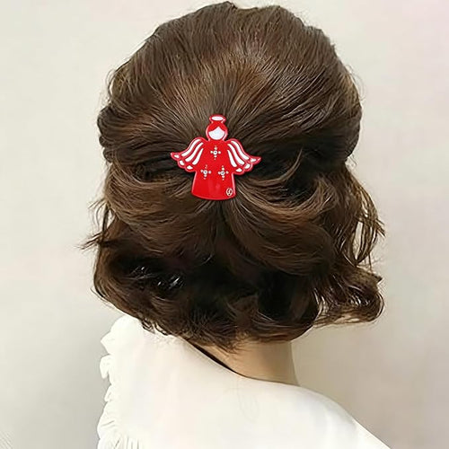 "Guardian Angel" Inspirational Gifts for Women Girls Premium Acetate French Hair Barrette Clip, Unique Cute Birthday Gifts, Christmas Wishing Well Anxiety Relief Christian Gifts With Gift Box