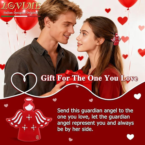 "Worry Angle" Anxiety Relief Gifts for Women Girls, Premium Acetate French Hair Barrette Clip, Cute Unique Birthday Inspirational Gifts, Selfcare Christmas Wishing Well Gifts With Gift Box