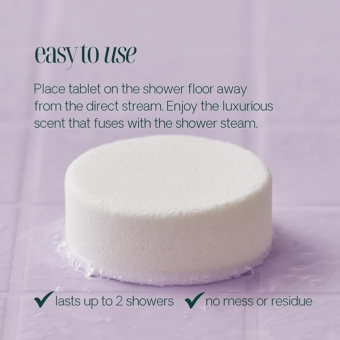 Shower Steamers Aromatherapy 10 Pack - Made in USA with Natural Essentials Oils for Christmas Stocking Stuffers, Birthday Gifts for Women and Men, White Elephant, Relaxation - Lavender