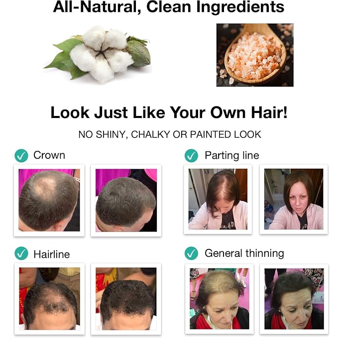 Caboki Sample. Get 10X Fuller Hair Instantly. All-Natural Fill-In Hair Fiber (Trial Size, 10-Day Supply). Natural Blonde