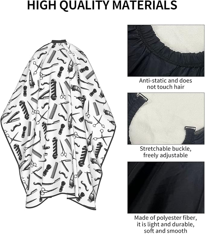 Custom Barber Cape for Men Personalized Salon Cape Hair Capes for Hairstylist Hair Cutting Apron for Barbershop