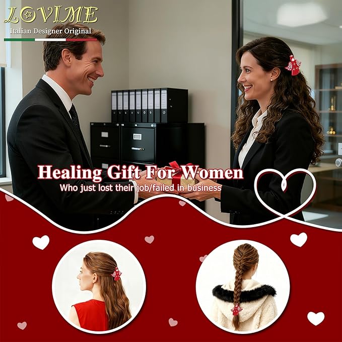 "Guardian Angel" Inspirational Gifts for Women Girls Premium Acetate French Hair Barrette Clip, Unique Cute Birthday Gifts, Christmas Wishing Well Anxiety Relief Christian Gifts With Gift Box