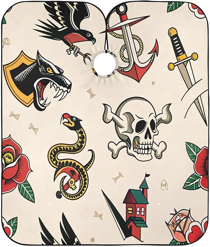 Kigai Hair Cutting Cape for Men & Women Waterproof Professional Barber Cape with Adjustable Closure Snap