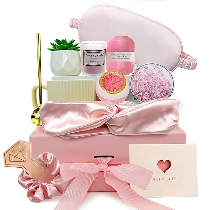 Spa Gifts for Women, Gift Basket, Self Care Gifts Birthday Gifts Christmas Gifts Get Well Soon Gift Baskets Relaxation Gifts for Women Mom Wife Grandma Her Sister Friends Teacher