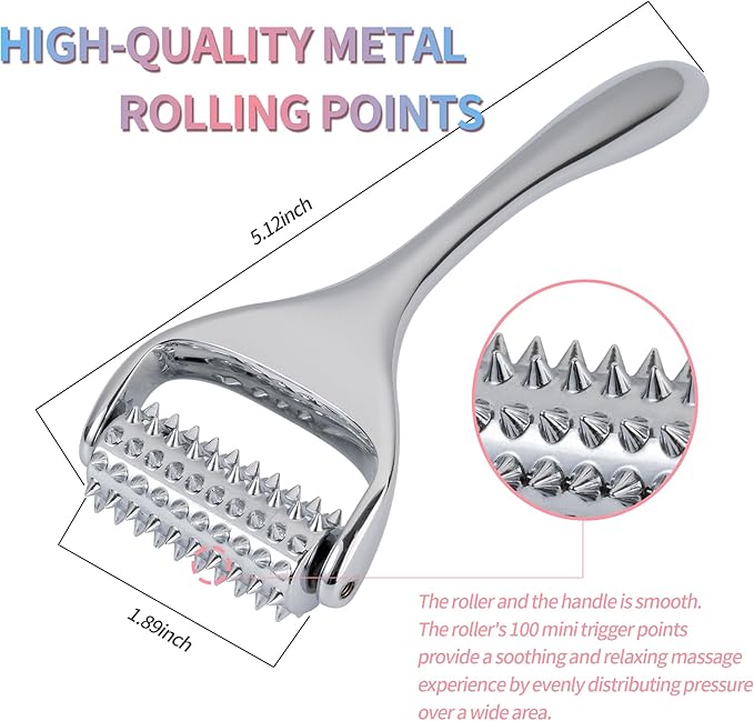 SOOTHESOUL Acupuncture Massage Roller, Trigger Points Massage Tool, Pain Relief and Stress Relaxing Massager for Muscle,Scalp, Hand,Neck, Arm, Foot, Face
