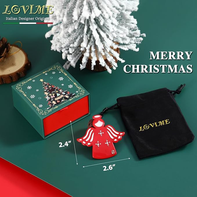 "Guardian Angel" Inspirational Gifts for Women Girls Premium Acetate French Hair Barrette Clip, Unique Cute Birthday Gifts, Christmas Wishing Well Anxiety Relief Christian Gifts With Gift Box