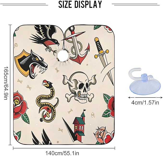 Kigai Hair Cutting Cape for Men & Women Waterproof Professional Barber Cape with Adjustable Closure Snap