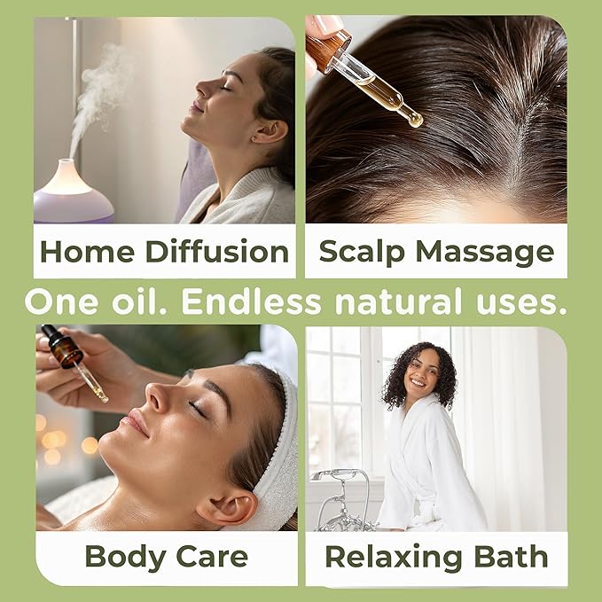 Spearmint Essential Oil – Pure and Natural Spearmint Aromatherapy Oil for Diffusers, Face and Skin Care, Hair and Scalp Blends, Massage, Soap and Candle Crafting – with Dropper, 4 fl oz