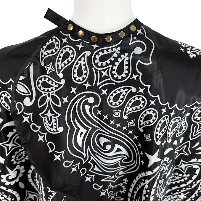 Barber Capes for Men Haircut Capes with Snaps Professional Salon Cape for Stylists Waterproof Hairdressing Cape Gown for Adults- 63”× 56”