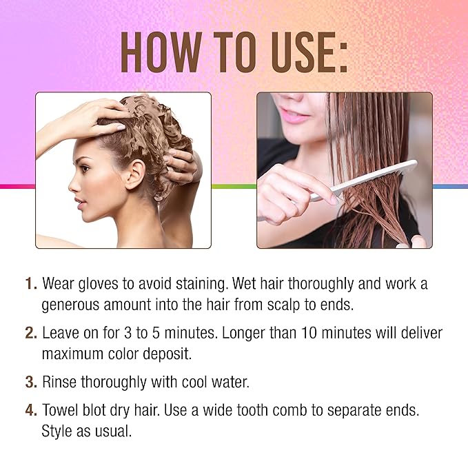 Punky Colour 3-in-1 Color Depositing Conditioner & Hair Cleanser - Mochanificent, Semi Permanent Hair Color Conditioner, Sulfate-Free Hair-Dye, 8.5 fl oz.