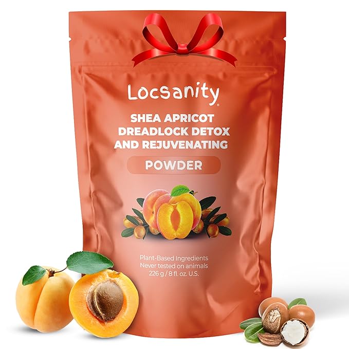 Locsanity Dreadlock Hair Scalp Detox - Deep Clean Dreadlock Powder, Cleansing Conditioner - Natural Hair Cleanser for Build Up - ACV Alternative, Loc Care and Maintenance Products